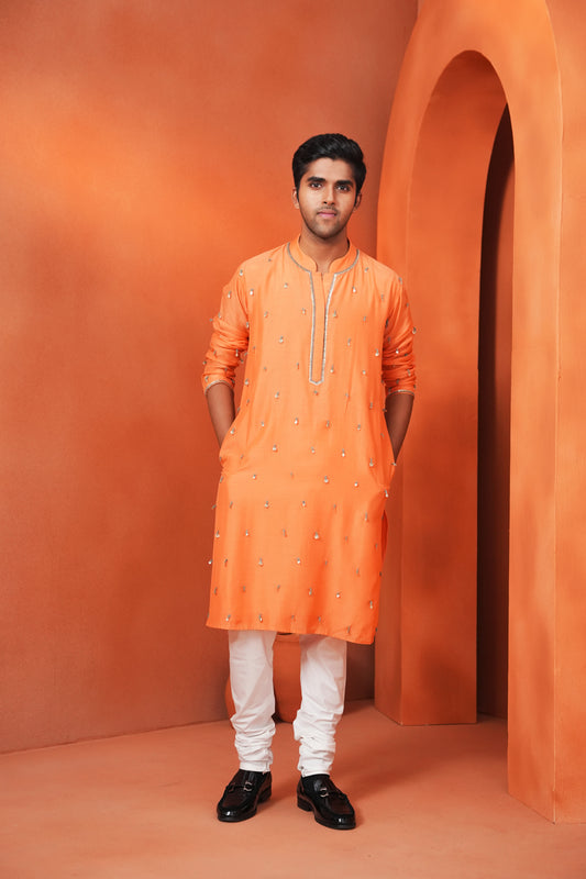 Kachcha Coral Men's Kurta