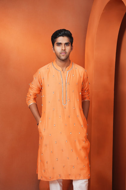 Kachcha Coral Men's Kurta