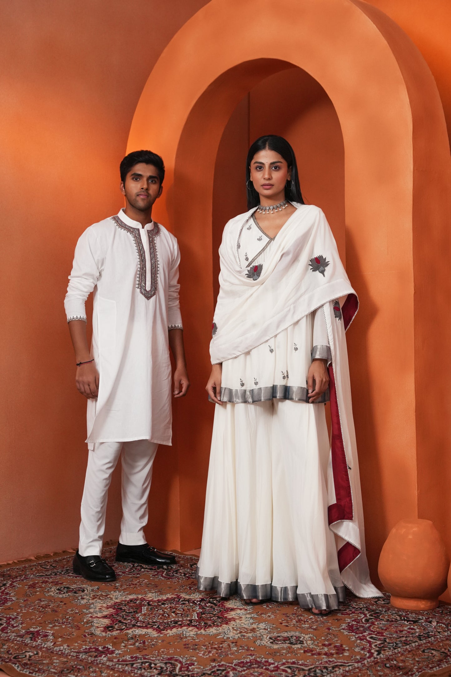 Kachcha Off-White Men's Kurta