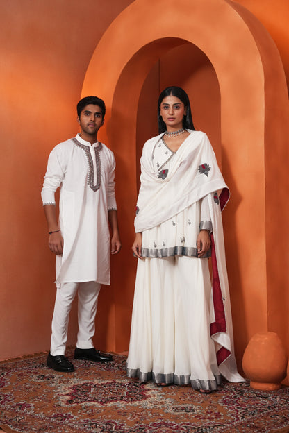 Kachcha Off-White Men's Kurta